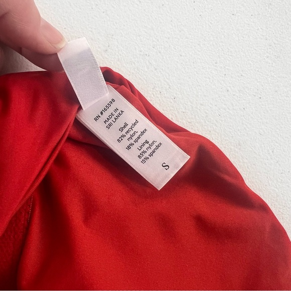 New Andie Swim The Luzon Chili Pepper Red Halter Neck One-Piece Classic Swimsuit - Picture 8 of 11